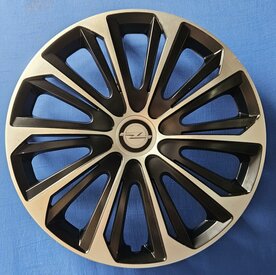 Wieldoppen voor Opel 16 inch universeel zwart zilver OPL44316 GR