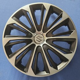Wieldoppen voor Suzuki 15 inch universeel zwart zilver  SUZ44315GR