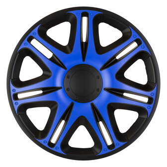 4-Delige J-Tec Wieldoppenset Nascar 13-inch zwart/blauw
