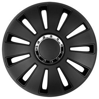 4-Delige Wieldoppenset Silverstone Pro 16-inch zwart