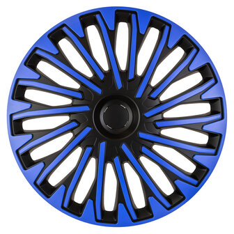 4-Delige Wieldoppenset Soho 13-inch zwart/blauw