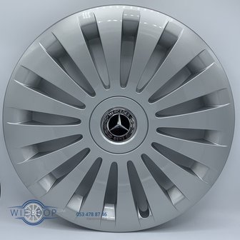  Wieldoppen Mercedes Vito/ V-Klasse 17 inch zwart logo.  4474012100 9705