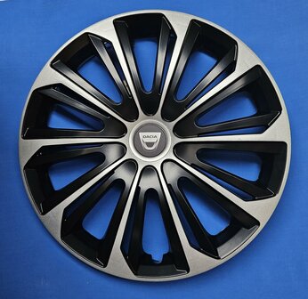 Wieldoppen Dacia 16 inch zwart zilver 16 inch DAC44316ZW
