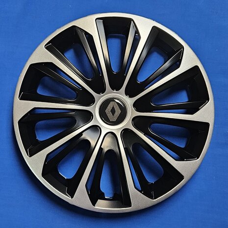 Wieldoppen Renault universeel 16 inch zwart zilver REN 44316 ZW