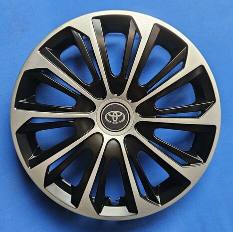 Wieldoppen  Toyota 16 inch universeel zwart zilver TOY 44316 ZW