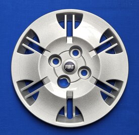 Wieldoppen Fiat Panda blauw logo 13 inch FIA71613