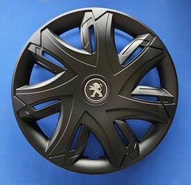 Wieldoppen Peugeot 14 inch universeel zwart PEU 90814 ZW