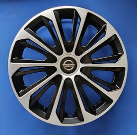 Wieldoppen Nissan 14 inch universeel zwart zilver NIS 44314 ZW